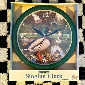 Vintage Singing Duck Wall Clock